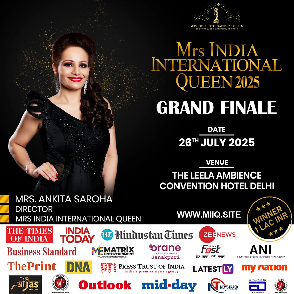 MRS INDIA INTERNATIONAL QUEEN 2025 GRAND FINAL ANKITA SAROHA